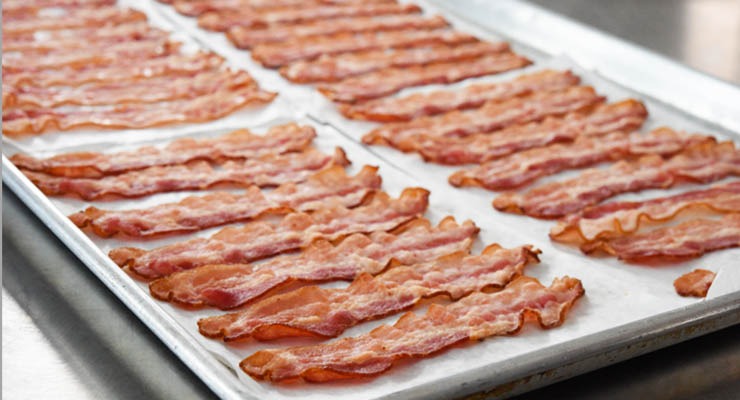 HORMEL® BACON 1™ on pans before cooking